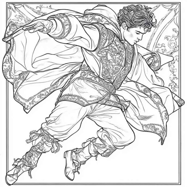 toureiro para colorir 26