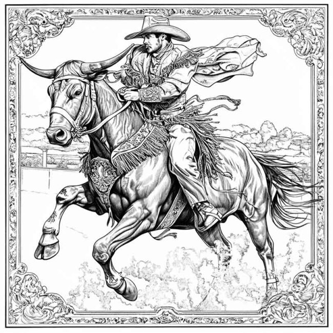 toureiro para colorir 36