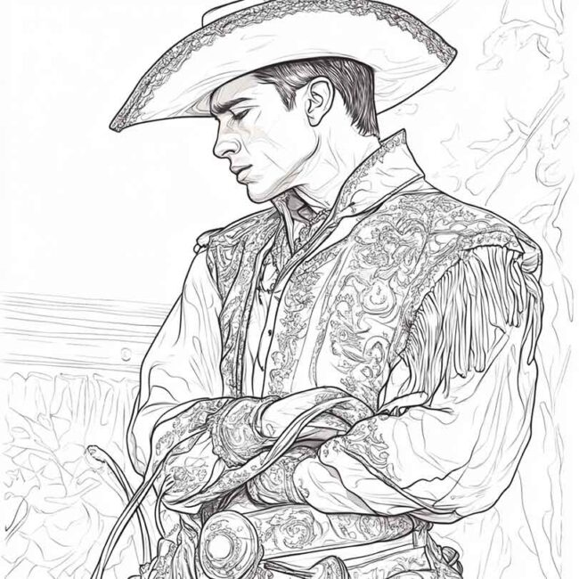 toureiro para colorir 25