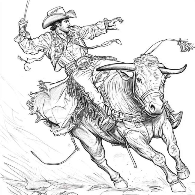 toureiro para colorir 18