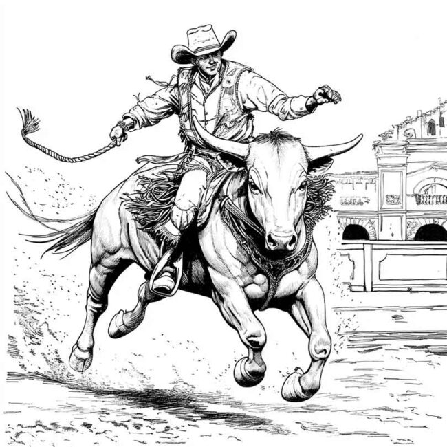 toureiro para colorir 10