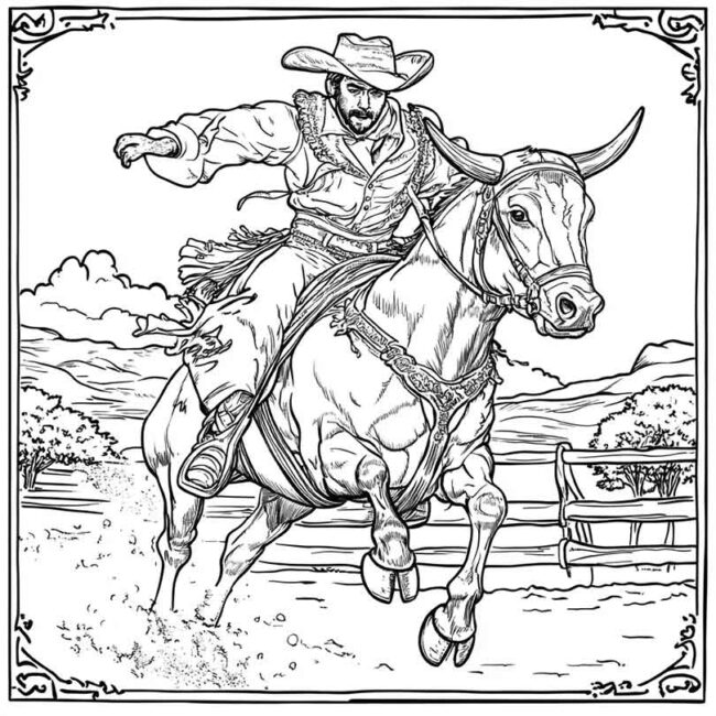 toureiro para colorir 13