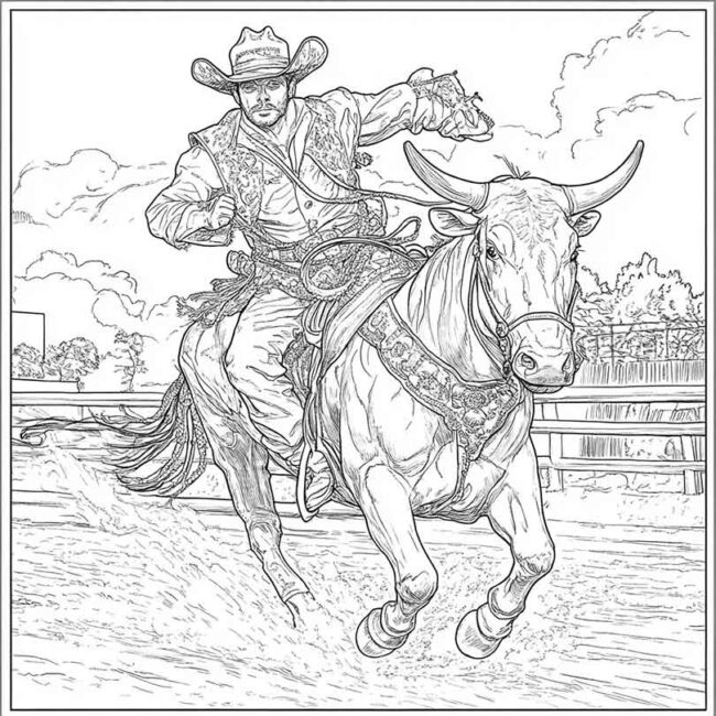 toureiro para colorir 30