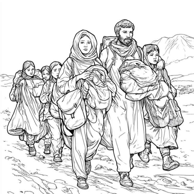desenhos de refugiados para colorir 7 desenhos de refugiados para colorir 7