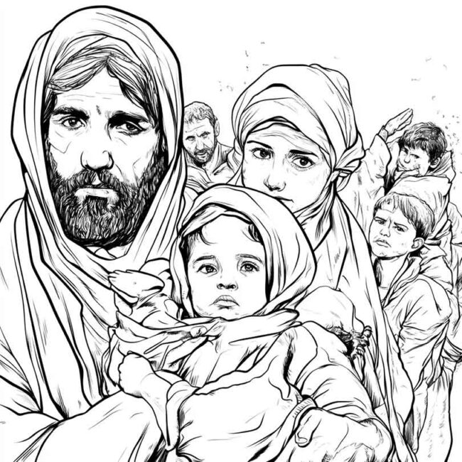 desenhos de refugiados para colorir 6 desenhos de refugiados para colorir 6
