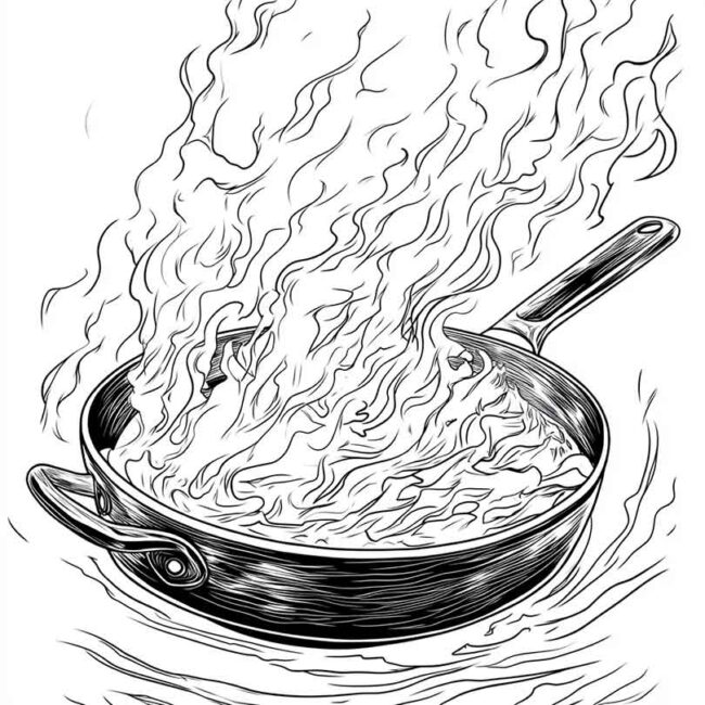 panela no fogo para colorir 8 1
