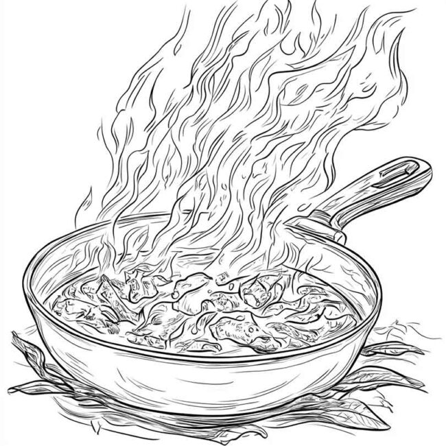 panela no fogo para colorir 37 1