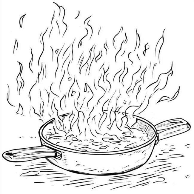 panela no fogo para colorir 2 1
