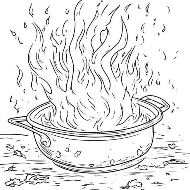 panela no fogo para colorir 3 1