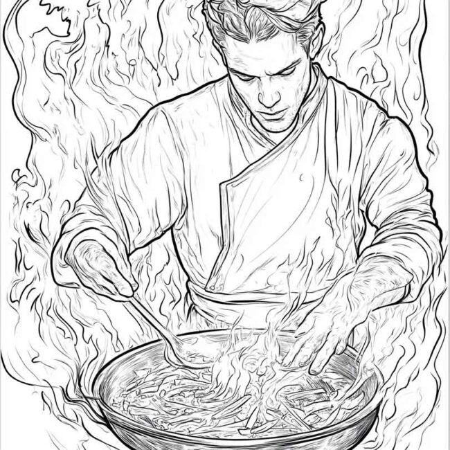 panela no fogo para colorir 28 1