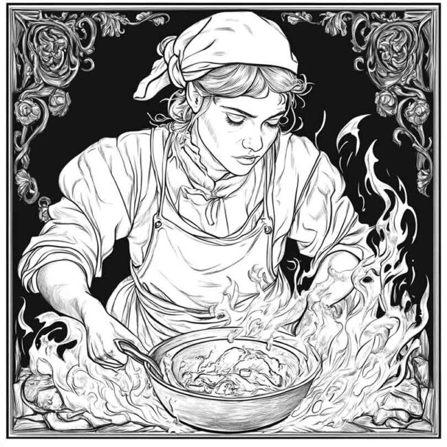 panela no fogo para colorir 29 1