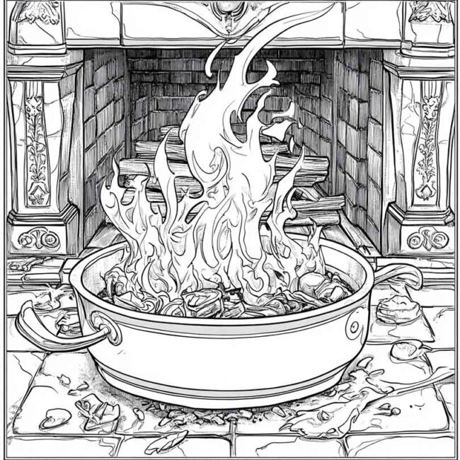 panela no fogo para colorir 33 1
