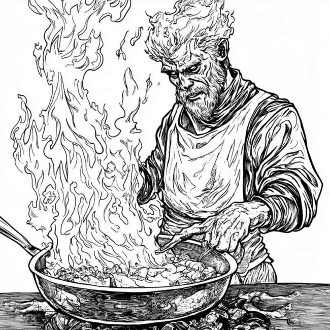 panela no fogo para colorir 27 1