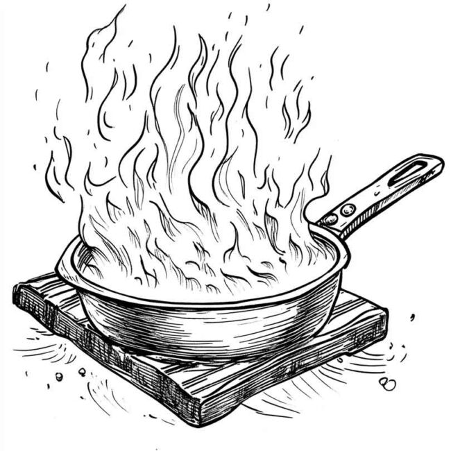 panela no fogo para colorir 4 1