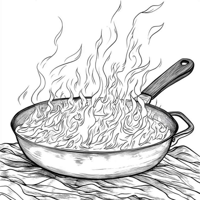 panela no fogo para colorir 13 1