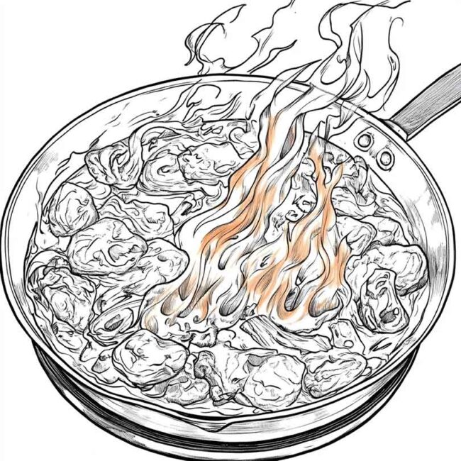 panela no fogo para colorir 25 1