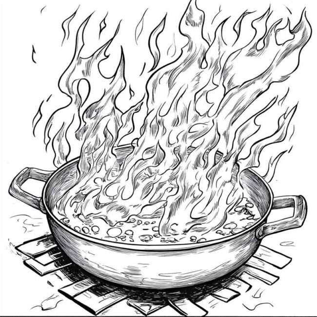 panela no fogo para colorir 16 1