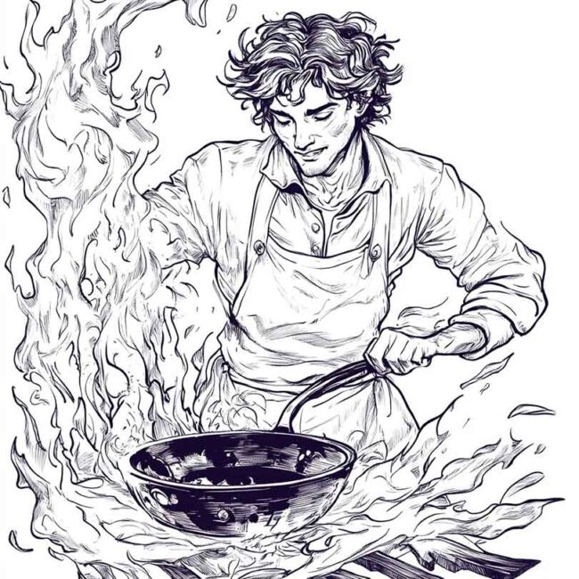 panela no fogo para colorir 18 1