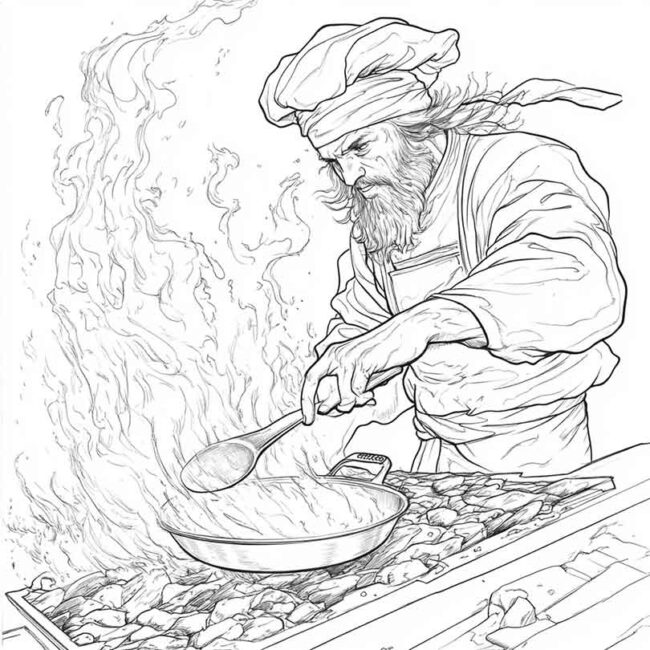 panela no fogo para colorir 19 1
