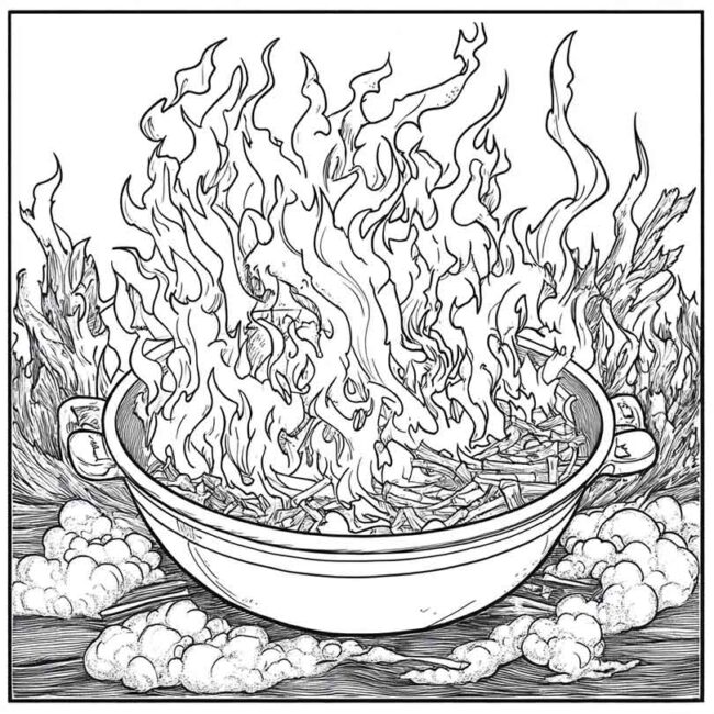 panela no fogo para colorir 23 1