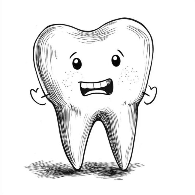 dente feliz para colorir 27