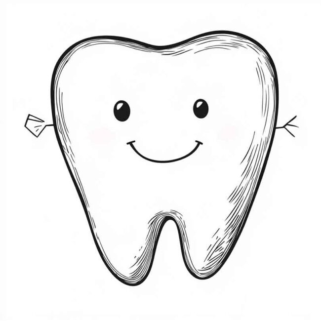 dente feliz para colorir 21