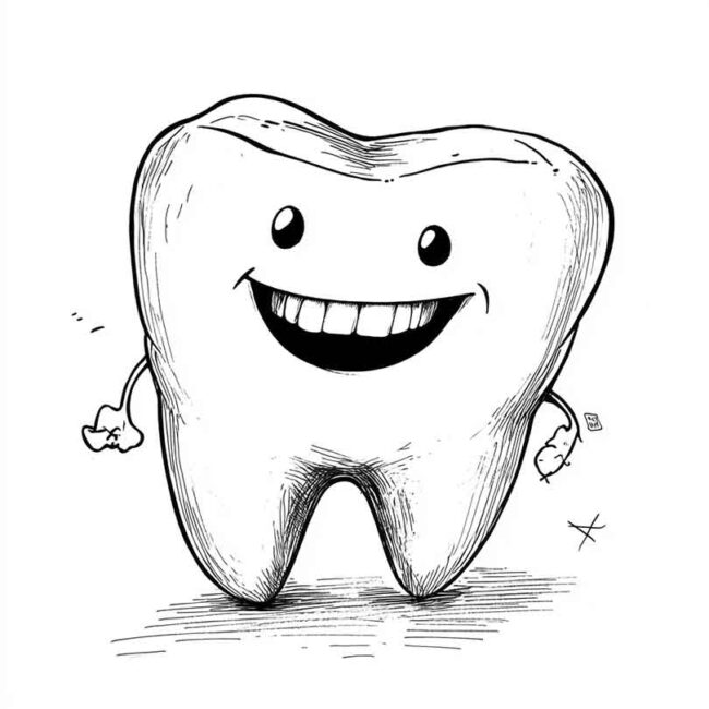 dente feliz para colorir 23