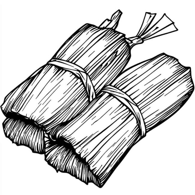 pamonha para colorir 8