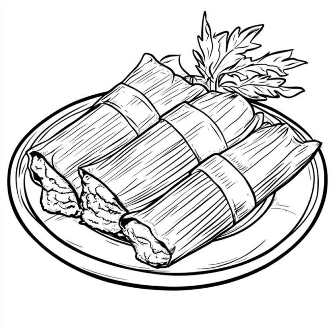 pamonha para colorir 7