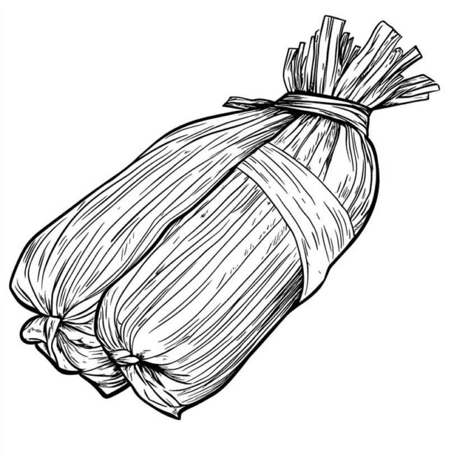 pamonha para colorir 6
