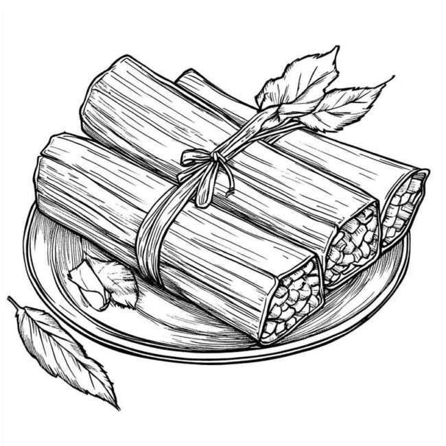 pamonha para colorir 43