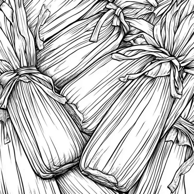 pamonha para colorir 55