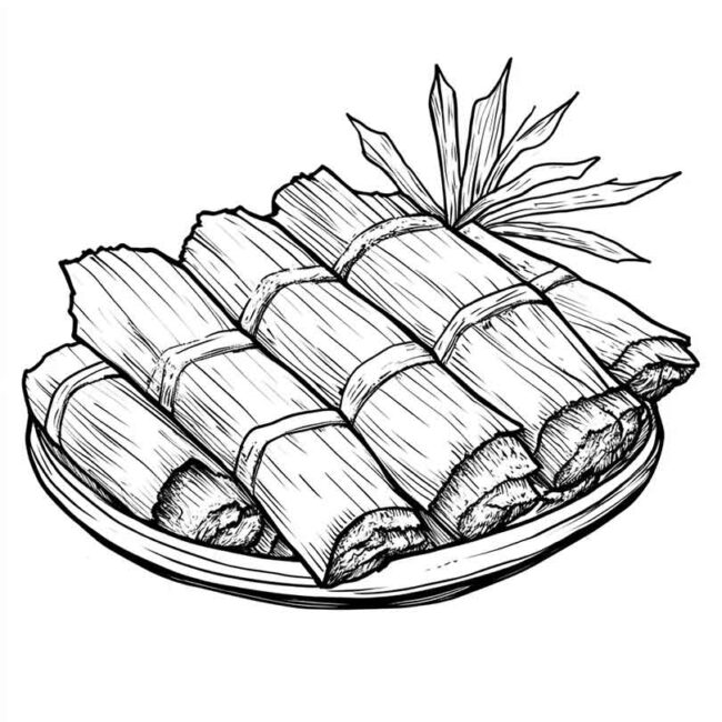 pamonha para colorir 22