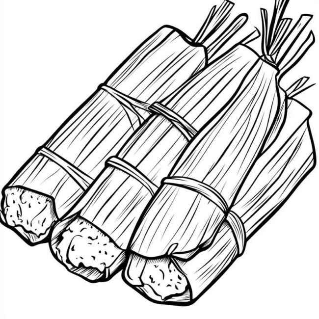 pamonha para colorir 5