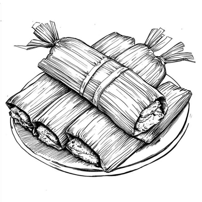 pamonha para colorir 47