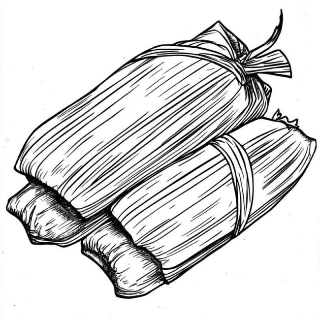pamonha para colorir 32
