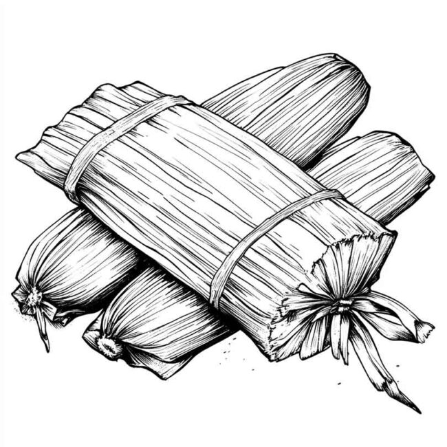 pamonha para colorir 42