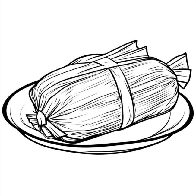 pamonha para colorir 1