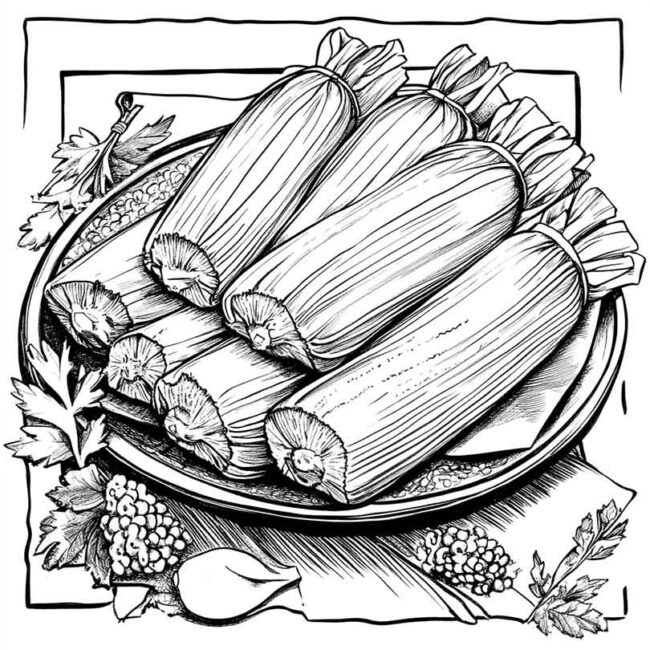 pamonha para colorir 54