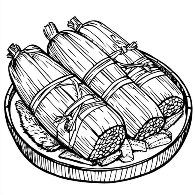 pamonha para colorir 31