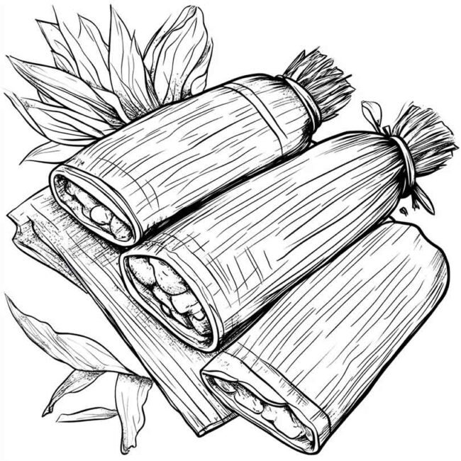 pamonha para colorir 45