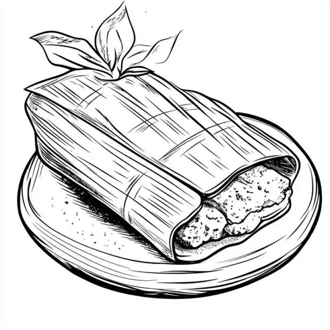 pamonha para colorir 10