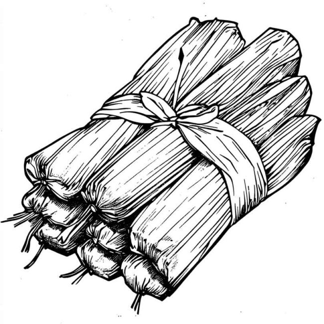 pamonha para colorir 11