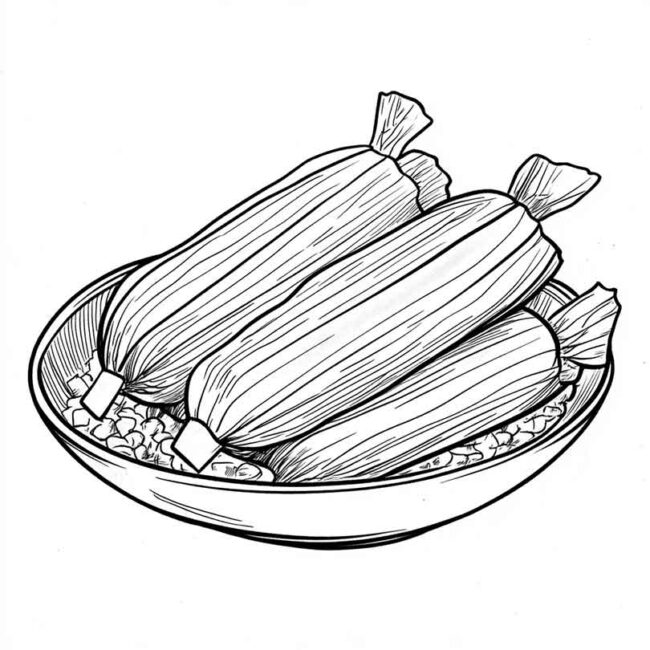 pamonha para colorir 15