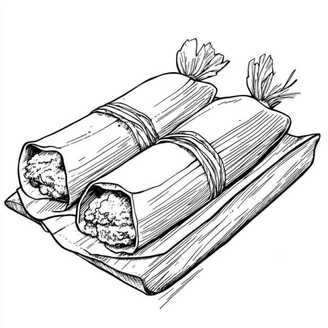 pamonha para colorir 14