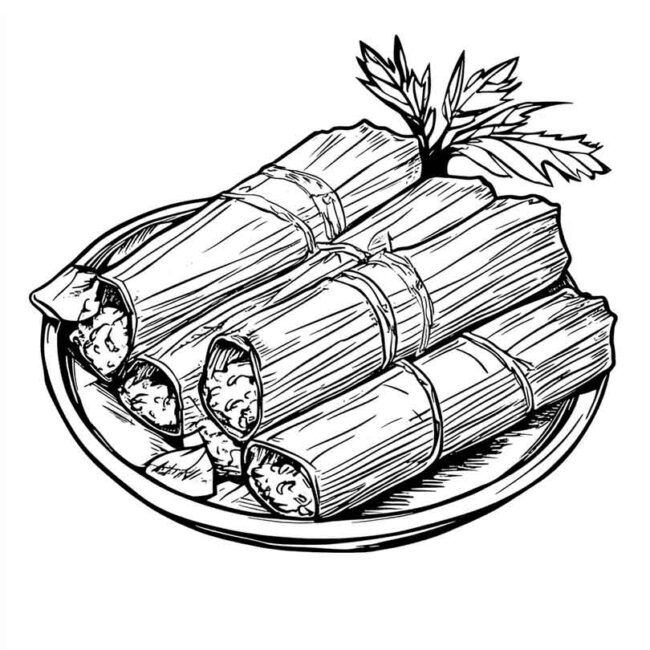 pamonha para colorir 16