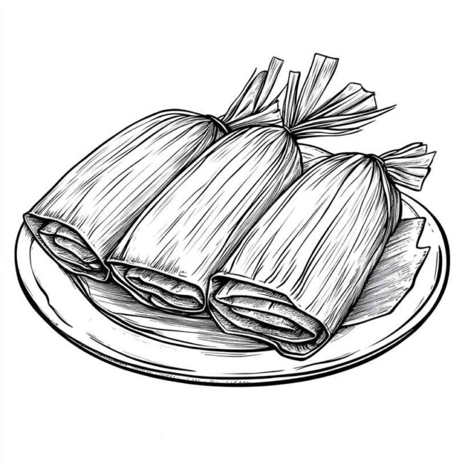pamonha para colorir 34