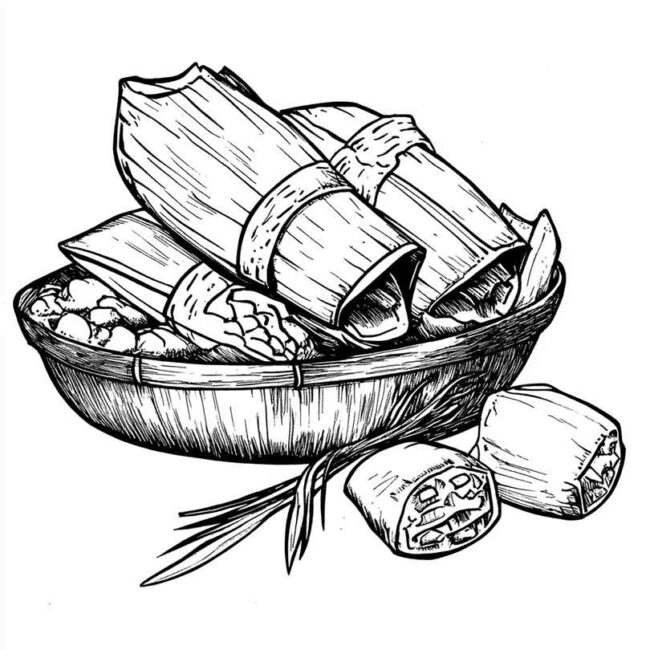 pamonha para colorir 19