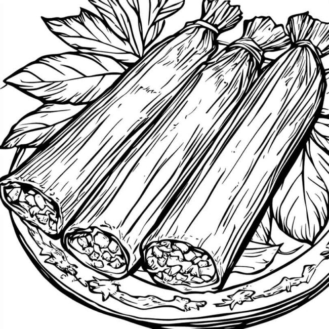 pamonha para colorir 44