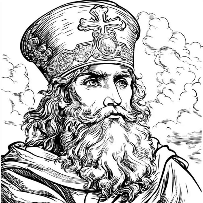 desenhos de sao patricio para colorir 7